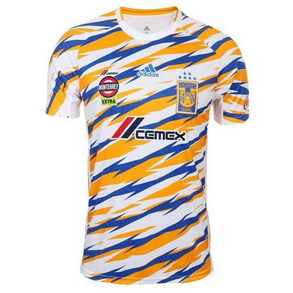 Camiseta Tigres de la UANL Replica Tercera Ropa Mujer 2019/20 Blanco Amarillo